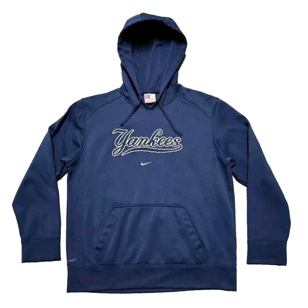 Vintage Nike Team X Genuine Merchandise‎ NY Yankees Center Swoosh Hoodie Mens M